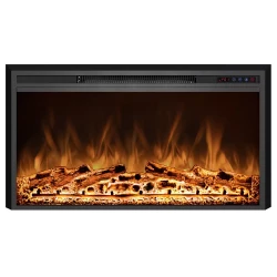 ScandiFlames Electric Pyrope 90 cm peisinnsats for innbygging i vegg eller gammel peis