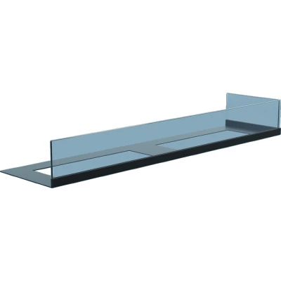 Glass 90cm hjørnepeis 90cm sikkerhetsglass til hjørnepeis