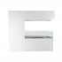 Elegant hvit biopeis for gulvet eller ved en endevegg