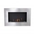 Murus 800 Brushed Steel - veggmontert biopeis med en finish i børstet stål