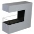 Elegant hvit biopeis for gulvet eller ved en endevegg