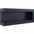 Venstrevendt 120cm innebygd etanolpeis