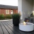 Southwark Hvit - Rund bord biopeis med sikkerhetsglass