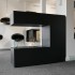 Svart elegant biopeis for gulv eller endevegg.
