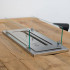 Stålramme med glass for 600 mm brenner